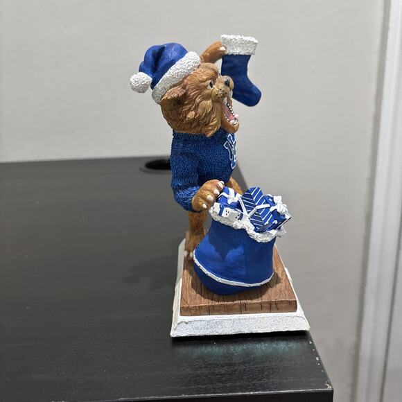 Kentucky Wildcats “Mascot With Stocking” Stocking Hanger College Treasures RARE - Picture 3 of 10
